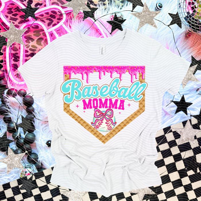 Baseball Momma Drip Tee