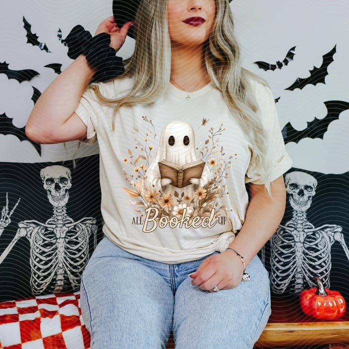 All Booked Up Ghost Tshirt