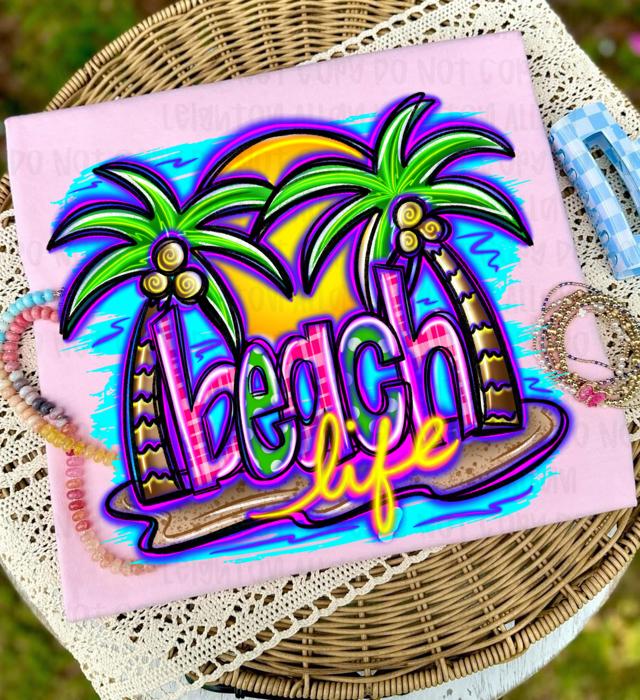 Neon Beach life Tee