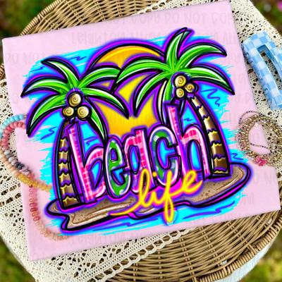 Neon Beach life Tee