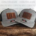  Personalized Youth Richardson 112 Trucker Hat – Custom Engraved Leather Patch Name Hat