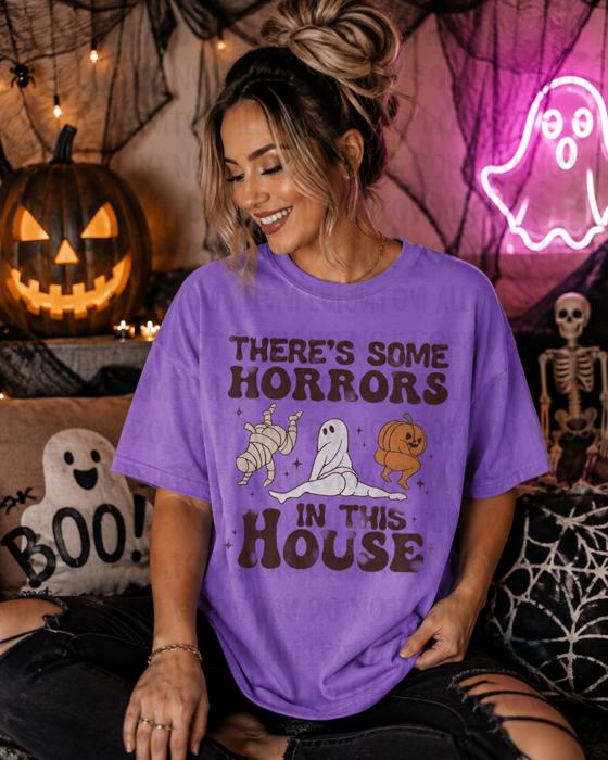 Adults Horrors in this House Tee