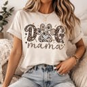  🐾 Dog Mama Shirt – Leopard Print Paw Graphic Tee – Cute Dog Lover Gift – Trendy Pet Mom Shirt