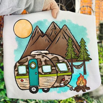 Leopard Camping Tshirt