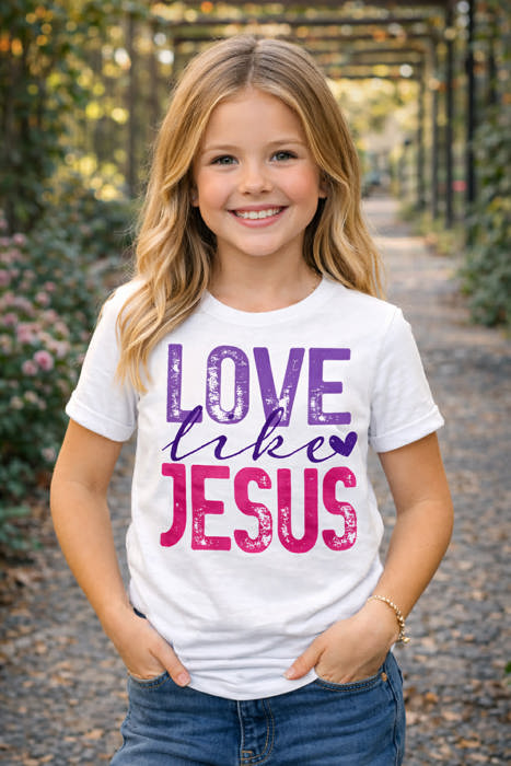 Love like Jesus Christian T-Shirt | Faith Based Shirt | Evangelism Tee | Christian Gift for Women | Church Shirt | Religious Graphic Tee