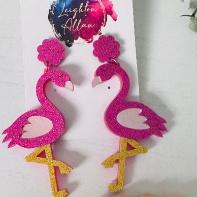 Flamingo Dangle Earrings