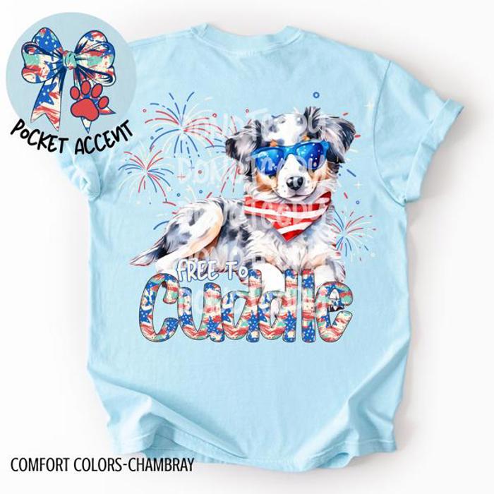 Americana Free to Cuddle Graphic Tee