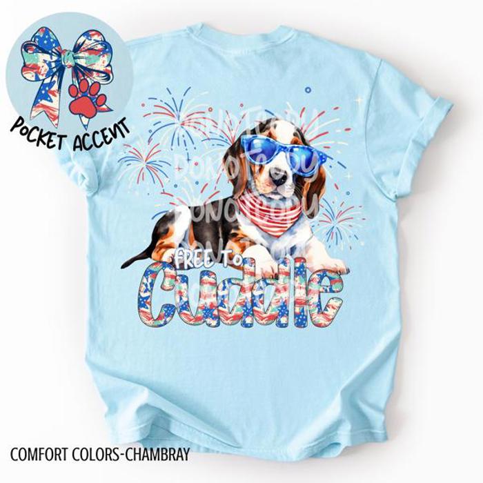 Americana Free to Cuddle Graphic Tee