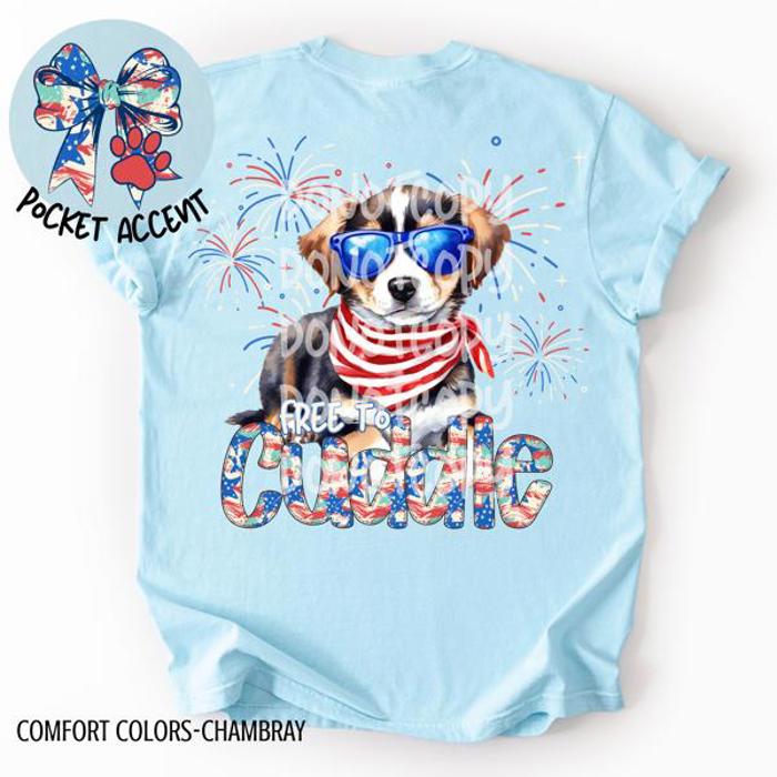 Americana Free to Cuddle Graphic Tee