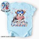 Medium Bernese Mountain Dog Americana Free to Cuddle Graphic Tee