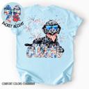 XL Black Doodle Americana Free to Cuddle Graphic Tee