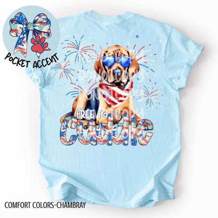 Americana Free to Cuddle Graphic Tee