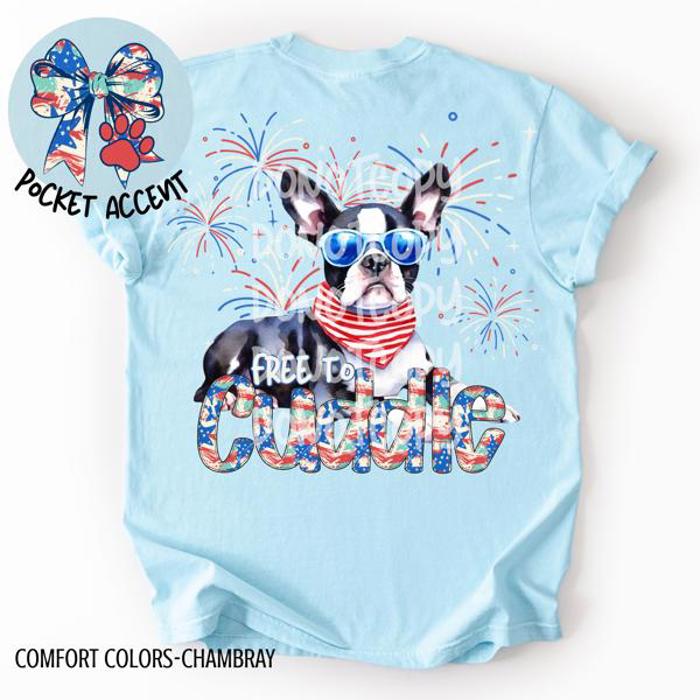 Americana Free to Cuddle Graphic Tee