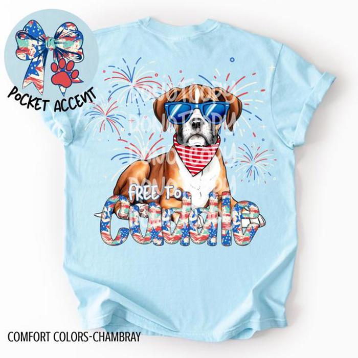 Americana Free to Cuddle Graphic Tee