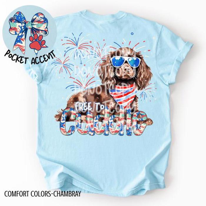 Americana Free to Cuddle Graphic Tee