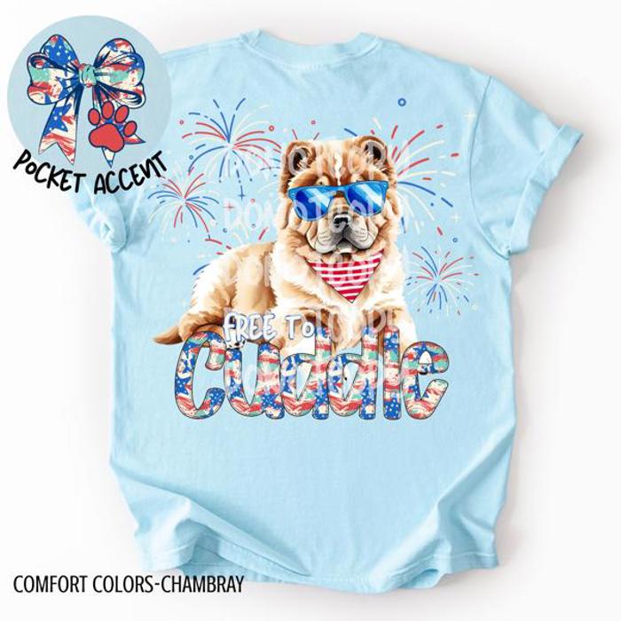 Americana Free to Cuddle Graphic Tee