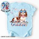 XXL Cocker Spaniel Americana Free to Cuddle Graphic Tee