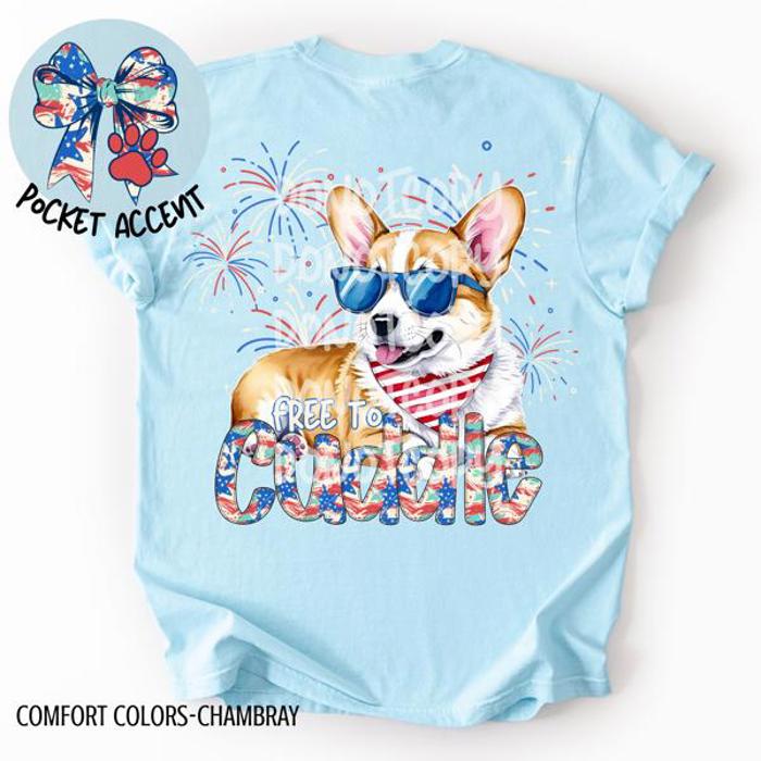 Americana Free to Cuddle Graphic Tee