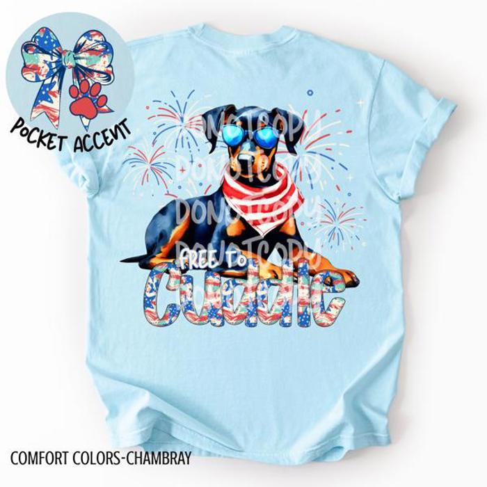 Americana Free to Cuddle Graphic Tee