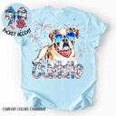XL English Bulldog Americana Free to Cuddle Graphic Tee
