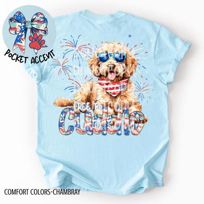 Americana Free to Cuddle Graphic Tee