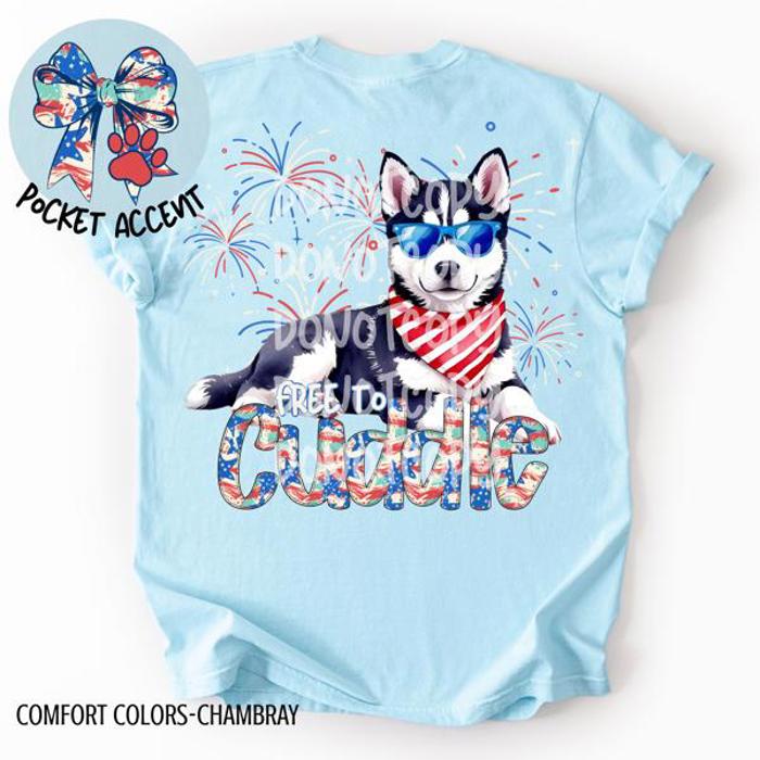 Americana Free to Cuddle Graphic Tee