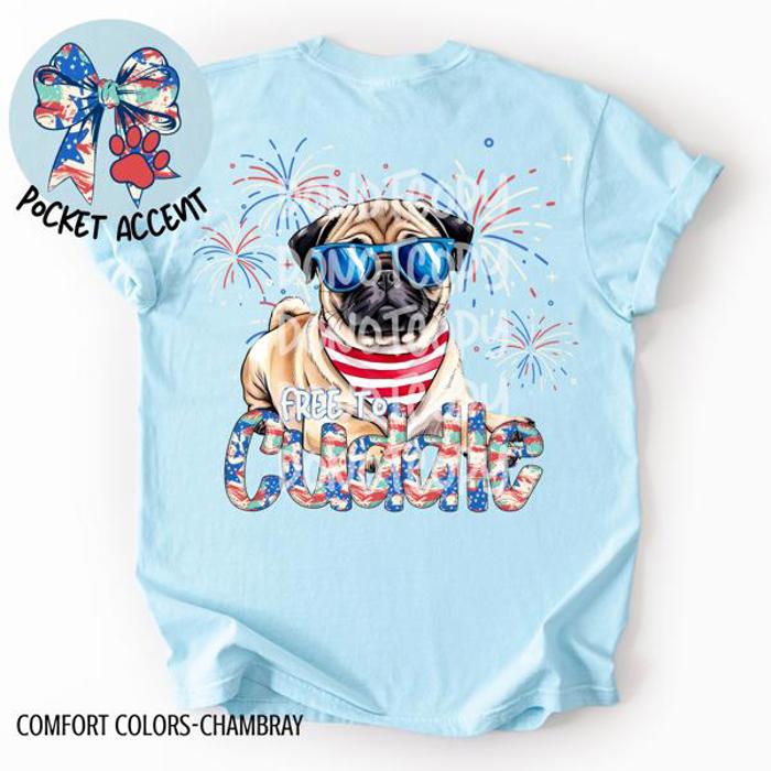Americana Free to Cuddle Graphic Tee