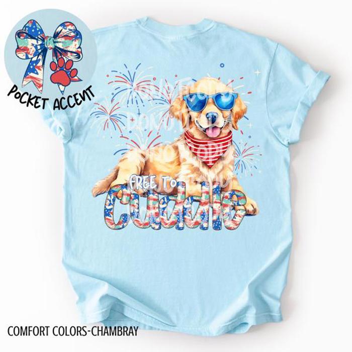 Americana Free to Cuddle Graphic Tee