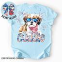 Medium Shih Tzu Americana Free to Cuddle Graphic Tee