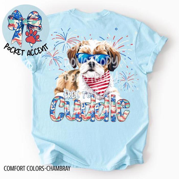 Americana Free to Cuddle Graphic Tee