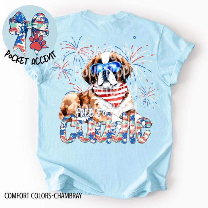 Americana Free to Cuddle Graphic Tee
