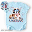 XL St. Bernard Americana Free to Cuddle Graphic Tee