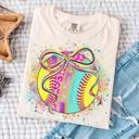  Softball Mom Shirt Colorful Softball Tee | Softball Family Shirts | Game Day Mom Tee | Softball Sister Dad Matching Shirts