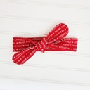  Knotted Headband - Merry Christmas on Red