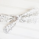  Knotted Headband - Silver Reindeer