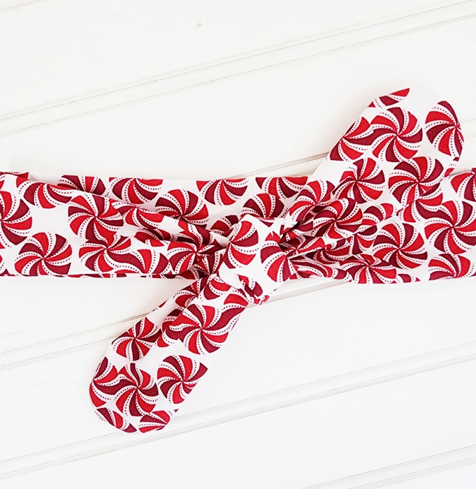 Knotted Headband - Peppermints