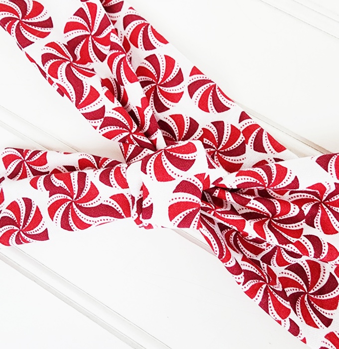 Knotted Headband - Peppermints