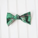  Hair Bow - Green and Berry Plaid