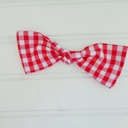  Hair Bow - Red Gingham