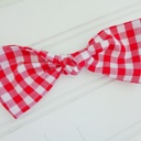  Hair Bow - Red Gingham