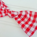  Hair Bow - Red Gingham