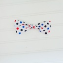  Hair Bow - Red and Blue Dots