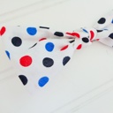  Hair Bow - Red and Blue Dots