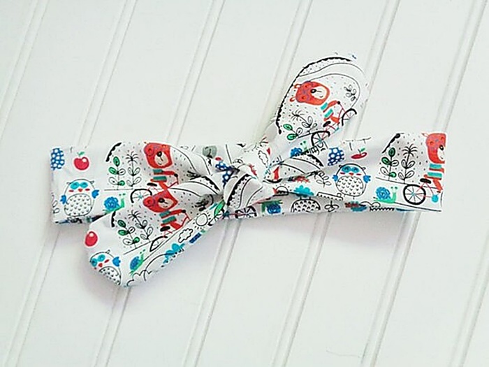 Knotted Headband - Animals at Play