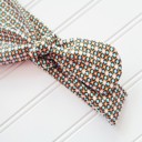  Knotted Headband - Aqua and Orange Mod Print