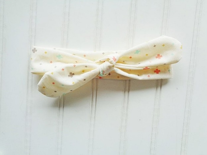 Knotted Headband - Colored Swiss Cross