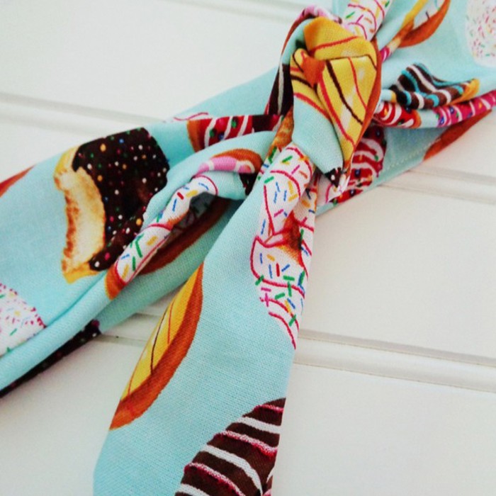 Knotted Headband - Donuts