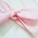  Knotted Headband - Dots on Pink