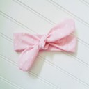  Knotted Headband - Dots on Pink
