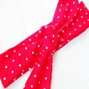  Knotted Headband - Dots on Red